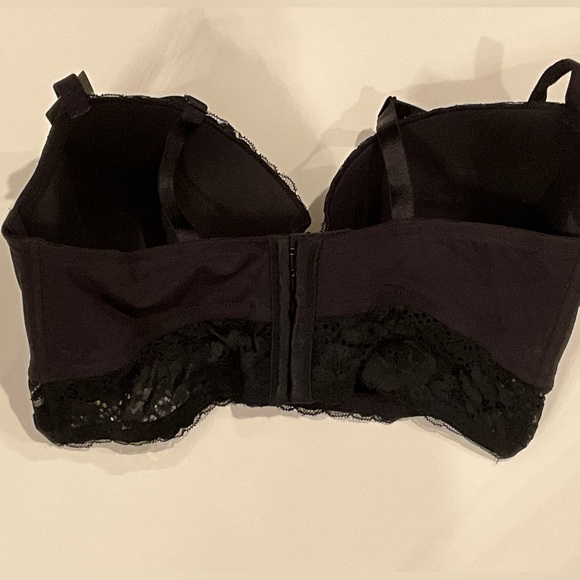 Adored by Adore Me Payal Longline Underwire Floral Lace Demi Cup Bra 40DD - Picture 9 of 11